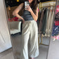 Ecru Terry Knit Pants