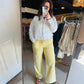 Yellow High Rise Baggy Denim