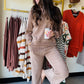 Khaki Corduroy Cropped Pants