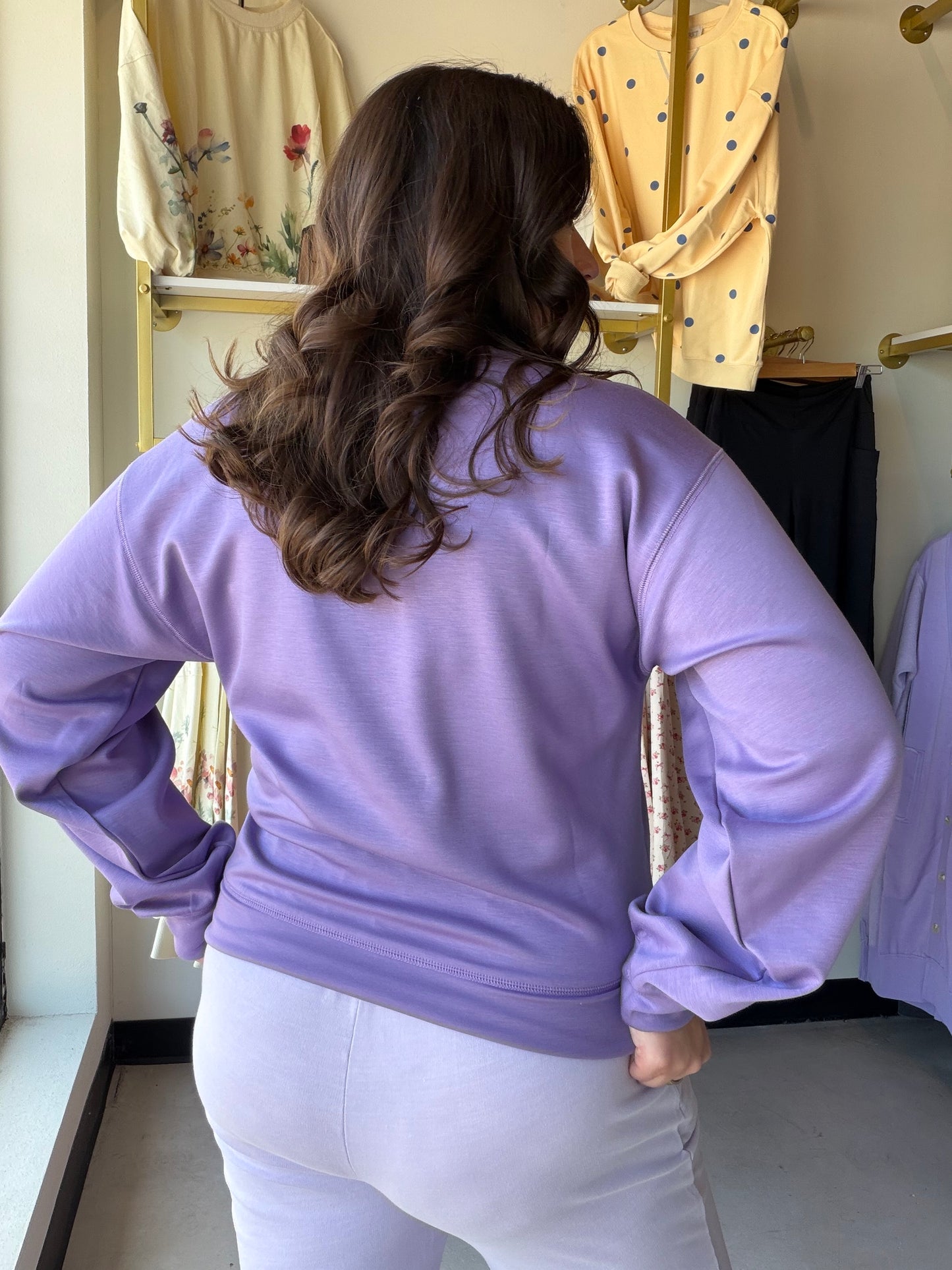 Dusty Purple Crewneck Pullover