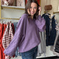 Purple Talina Textured Sweater