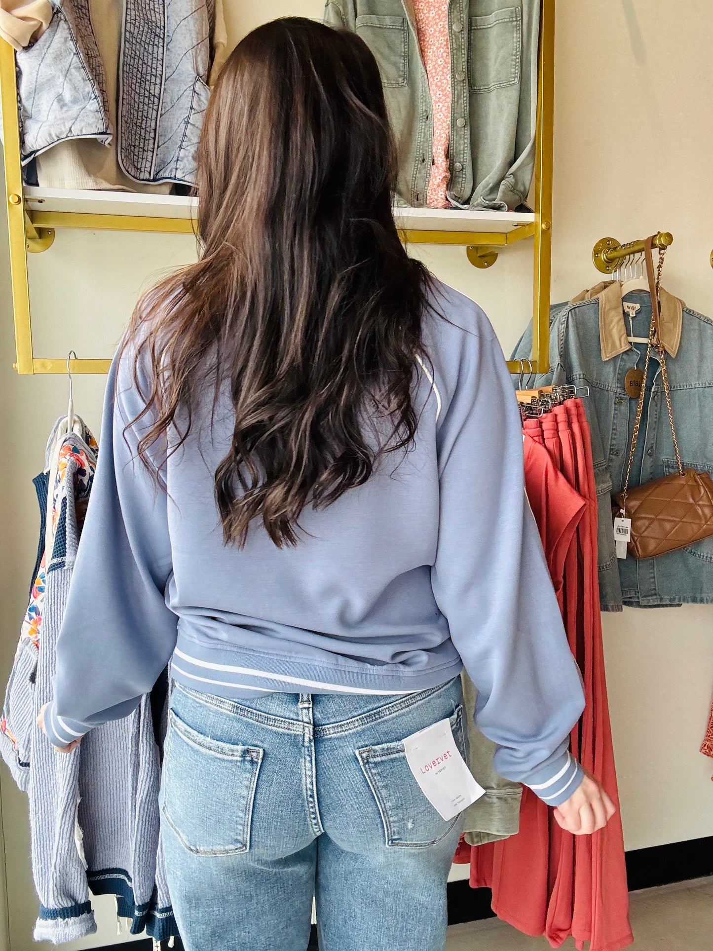 Stone Blue Amelia Top