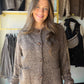 Brown Rib Accent Button Up Cardigan