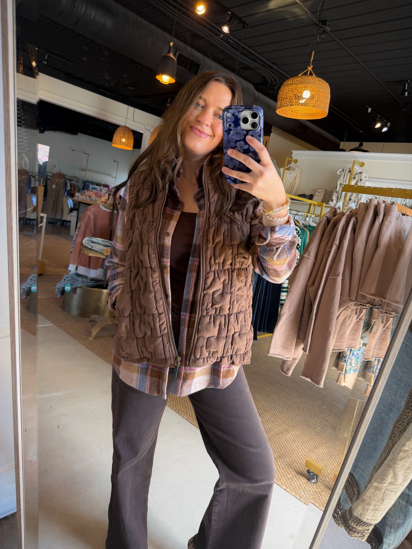 Chocolate Wide Leg Meg Denim