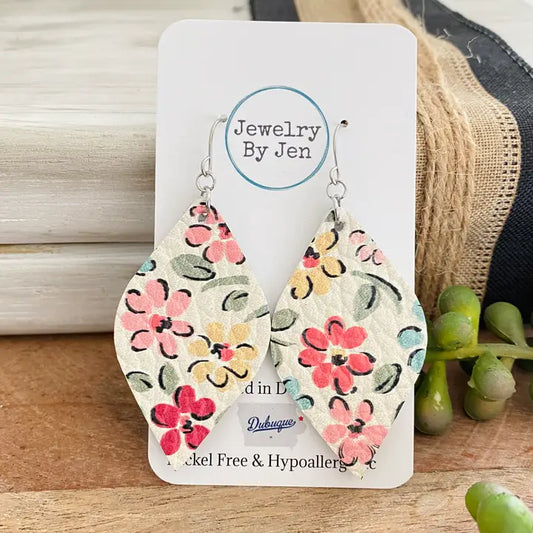 Diva Pastel Flower Earrings