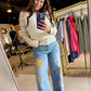 Ruffle Flower Lace Top
