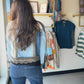 Aqua Western Trim Blouse