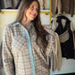 Ivory Plaid Rowe Top