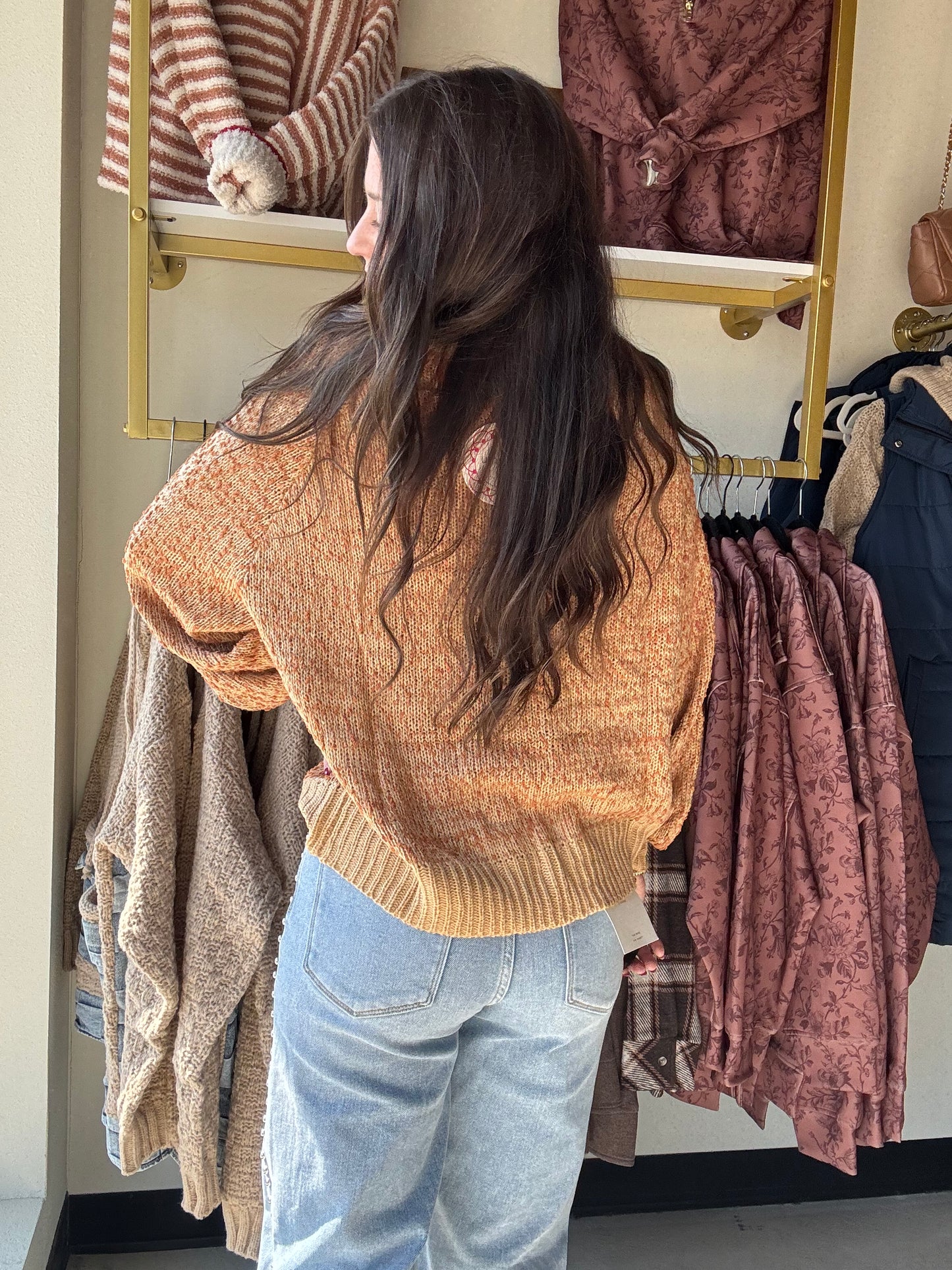 Caramel Crewneck Sweater