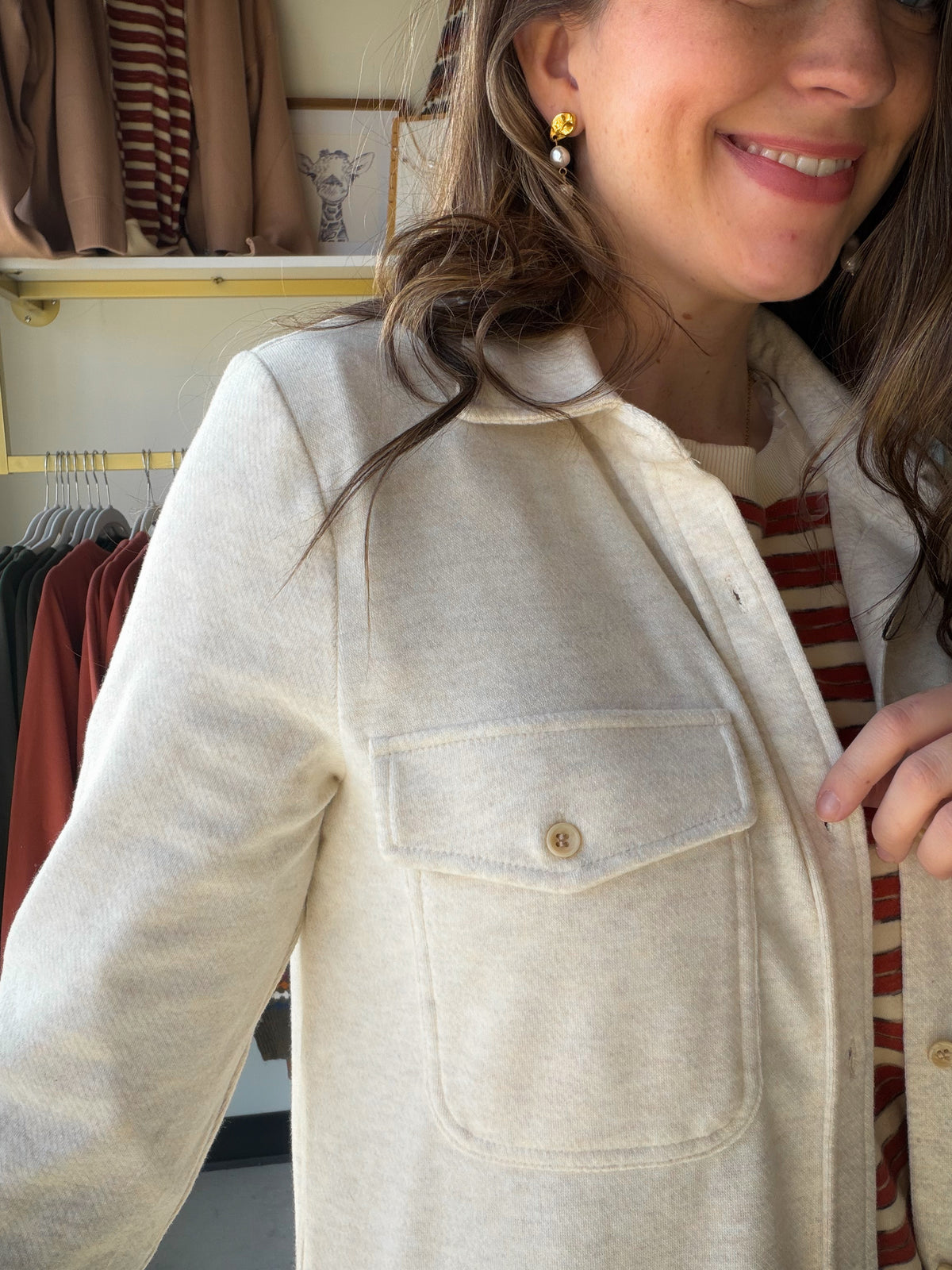 Heather Oatmeal Cassian Shirt