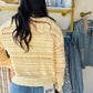 Dandelion Crochet Button Sweater