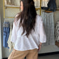 White Textured Tiered Top