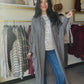Charcoal Hooded Duster Cardi