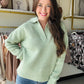 Sage Green Collared Pullover