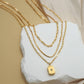 18K STAINLESS STEEL TARNISH FREE LAYERED NECKLACE | 40NK9532