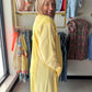 Yellow Desi Sweatshirt Cardigan