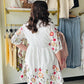 Ivory Floral Embroidered Babydoll Dress