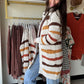 Fall Stripes Cozy Cardigan