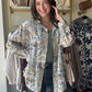 Grey Multi Pattern Button Up