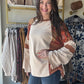 Paisley Gold Tones Long Sleeve