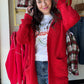 Ruby Red Popcorn Cardigan