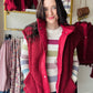 Wine Linden Sherpa Vest