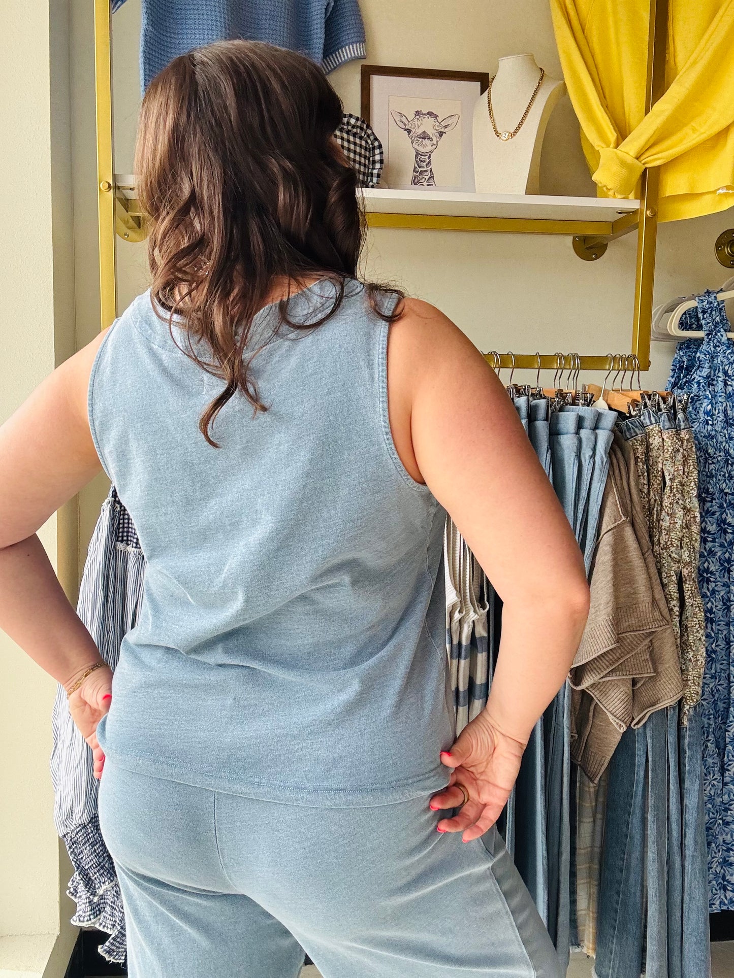 Light Blue Allium Top