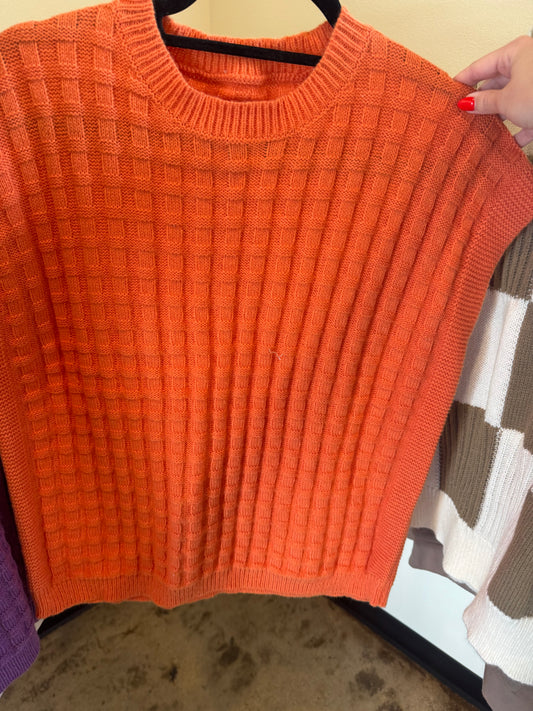 #14 Orange Sweater Top