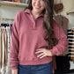 Marsala Snap Pullover