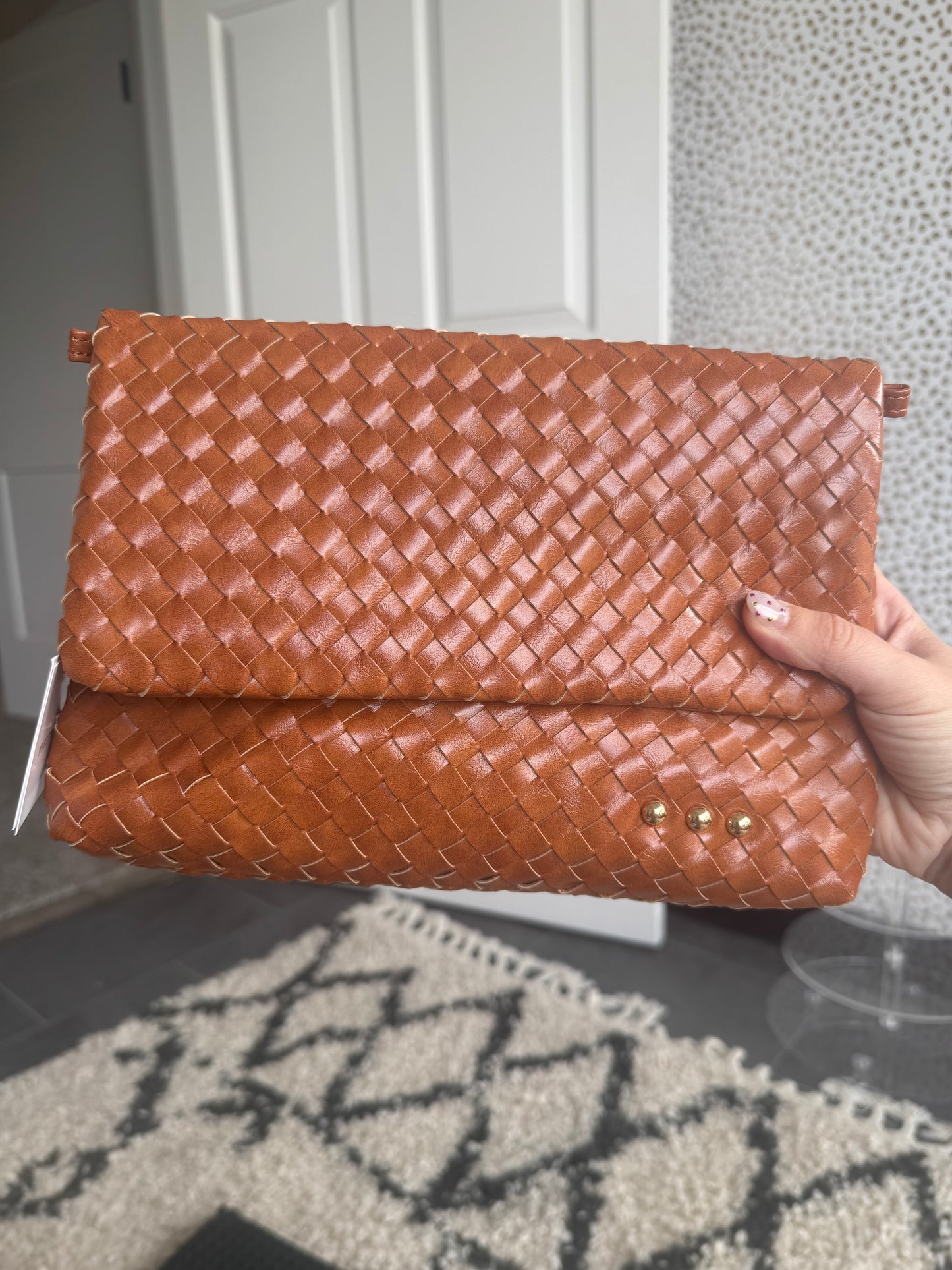 Wrenlee Woven Flap Crossbody