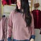 Pink & Denim Stripe Pullover
