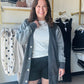 Charcoal Desi Sweatshirt Cardigan