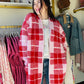 Valentine Plaid Cloud Cardigan