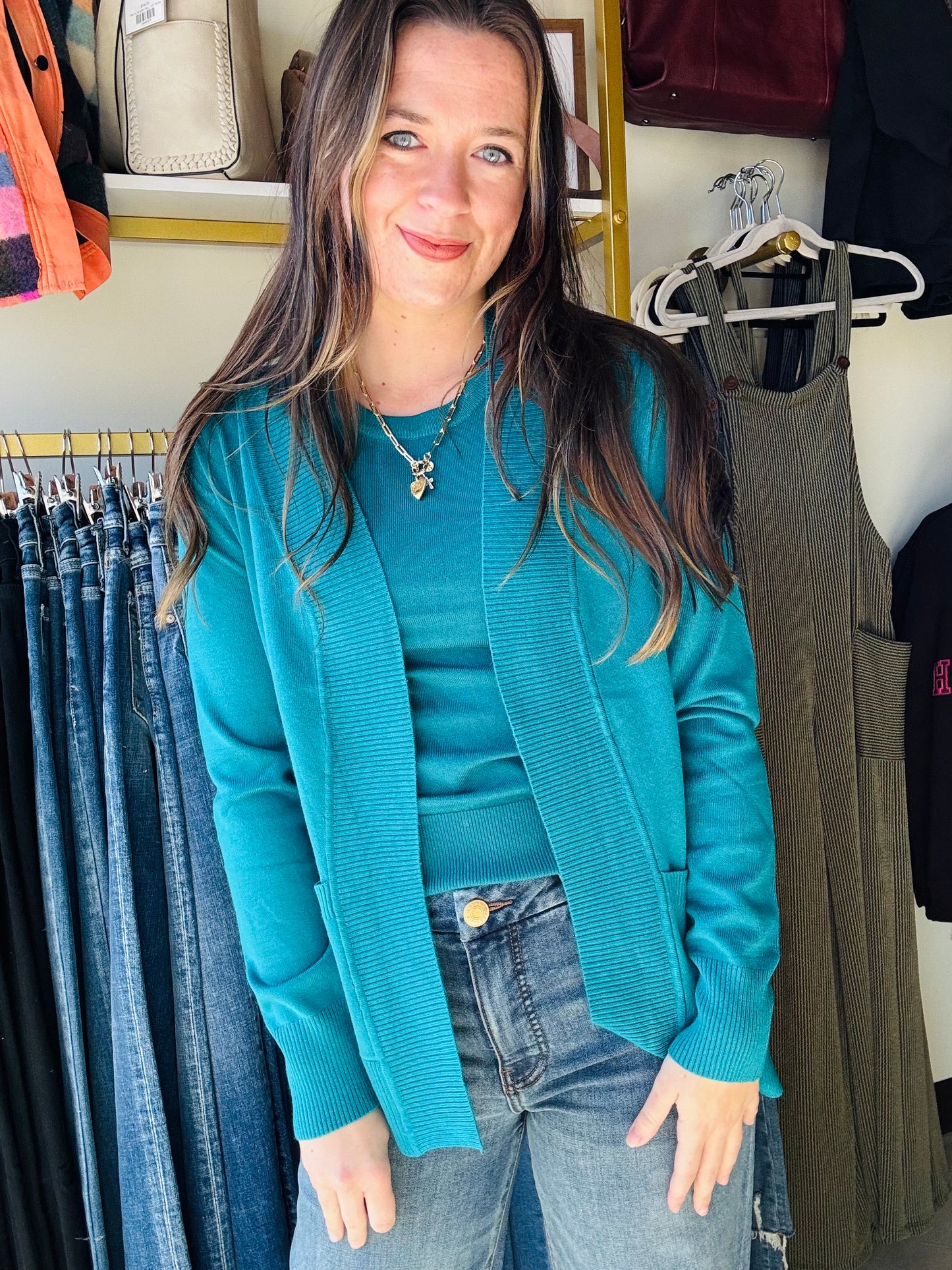 Turquoise Sleeveless Sweater