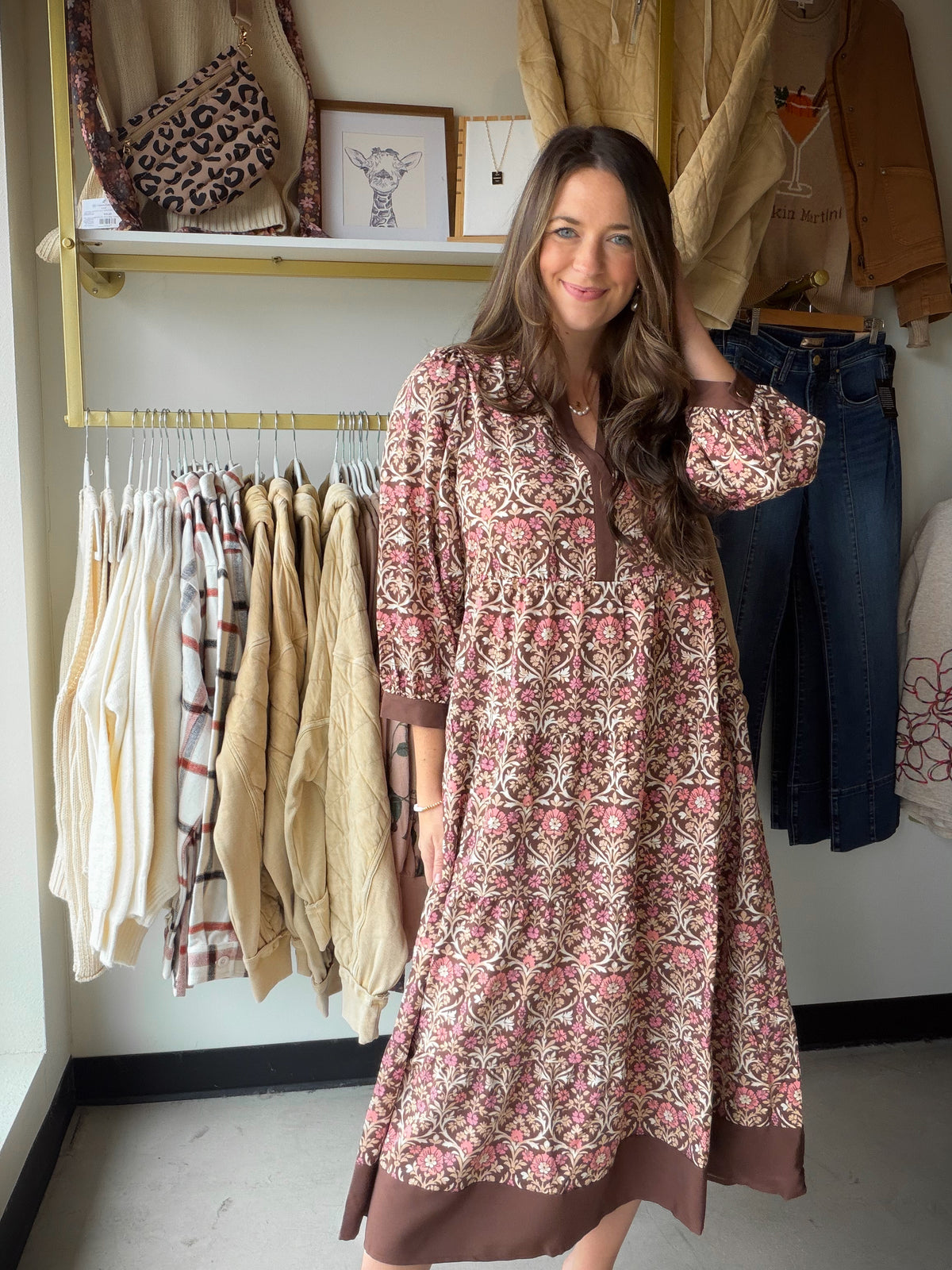 Abbey Cocoa Cameron Dress