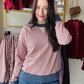 Pink & Denim Stripe Pullover