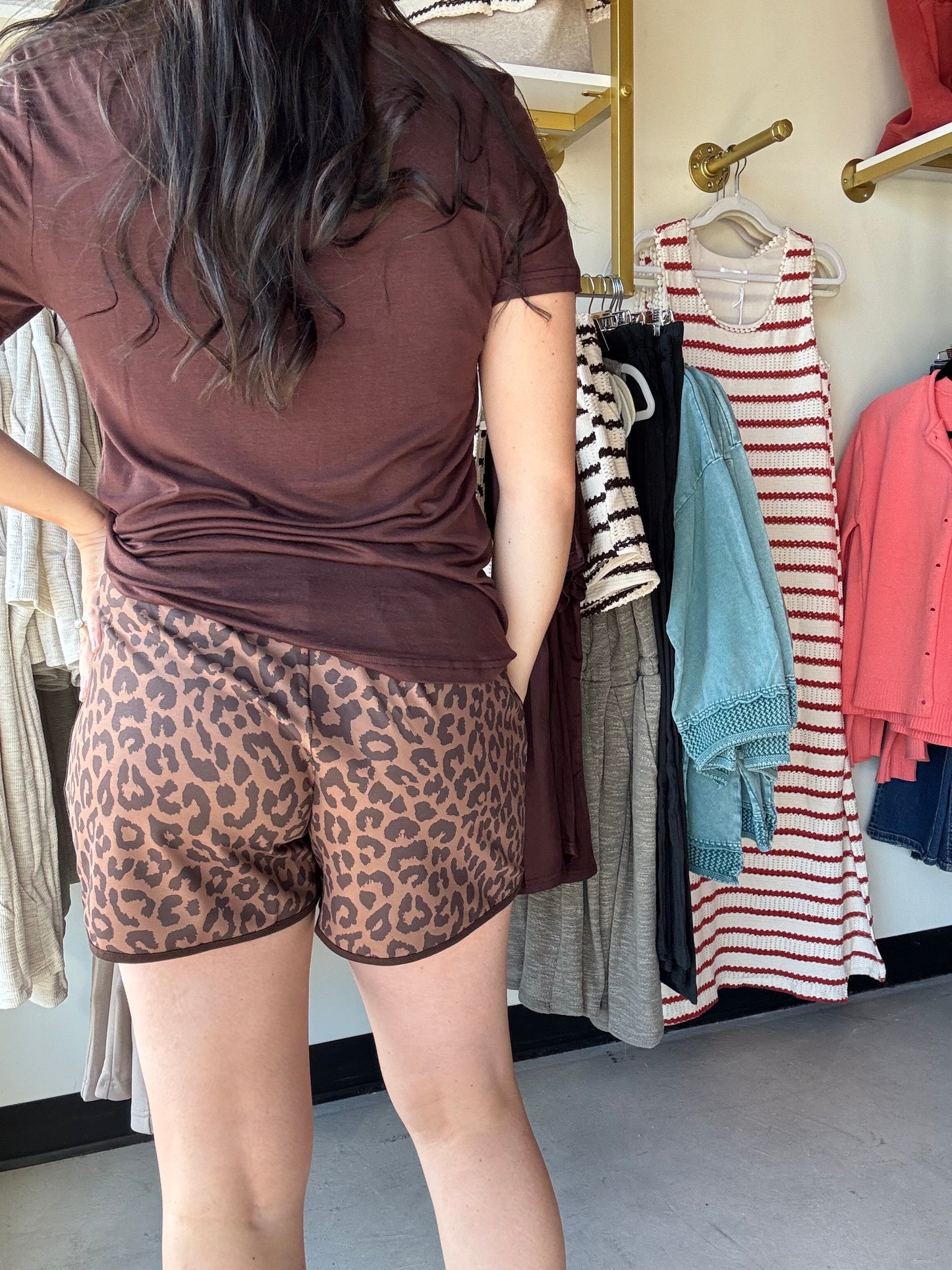 Chocolate Leopard Everyday Shorts
