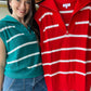 Serving Looks Sweater Vest - Red
