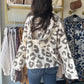 Beige Leopard Sweater Hoodie