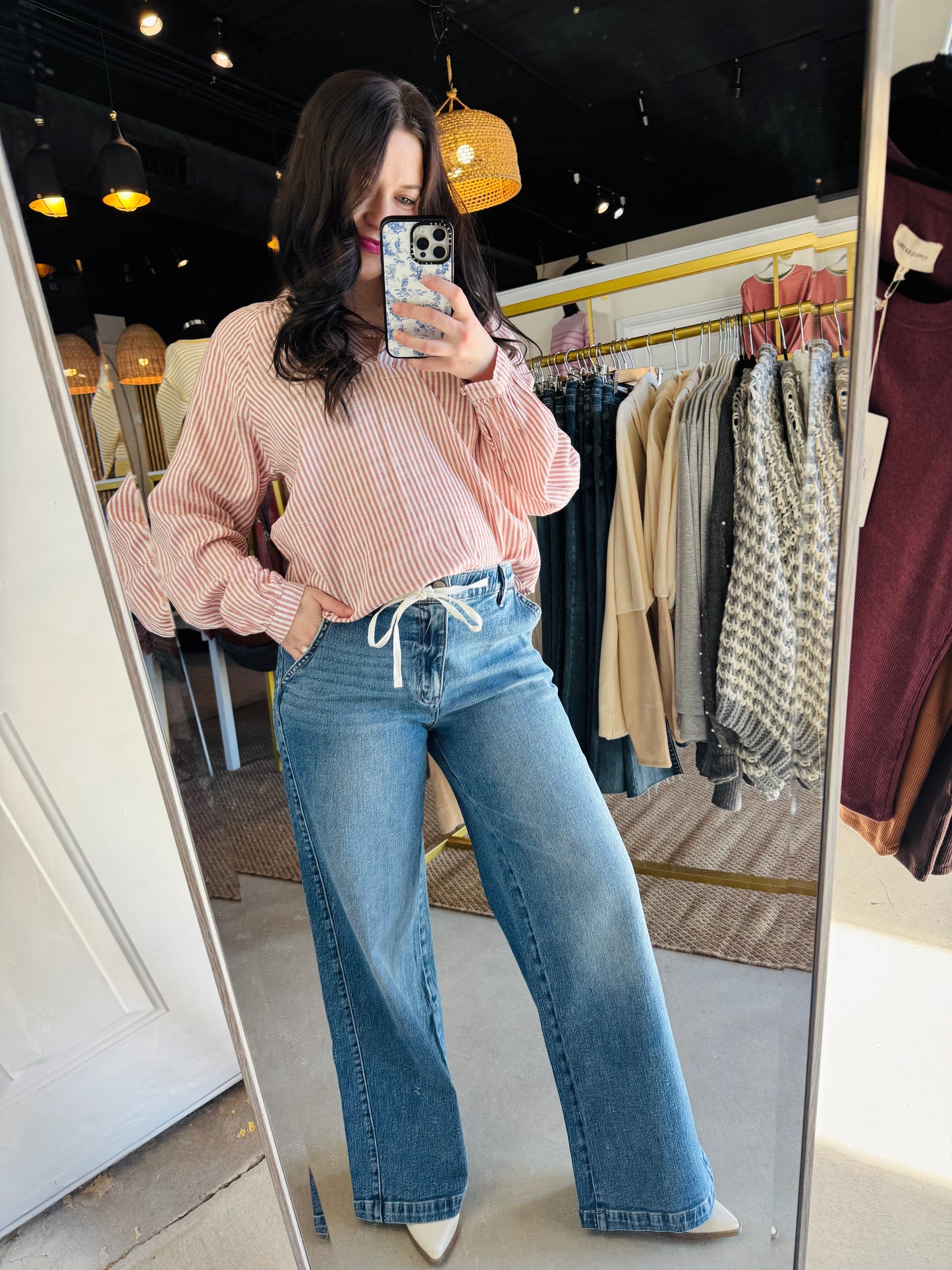 Lady Bird Tie Twist Jeans