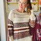 Brown Woven Accent Sweater