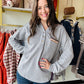 Grey Diamond Accent Hoodie