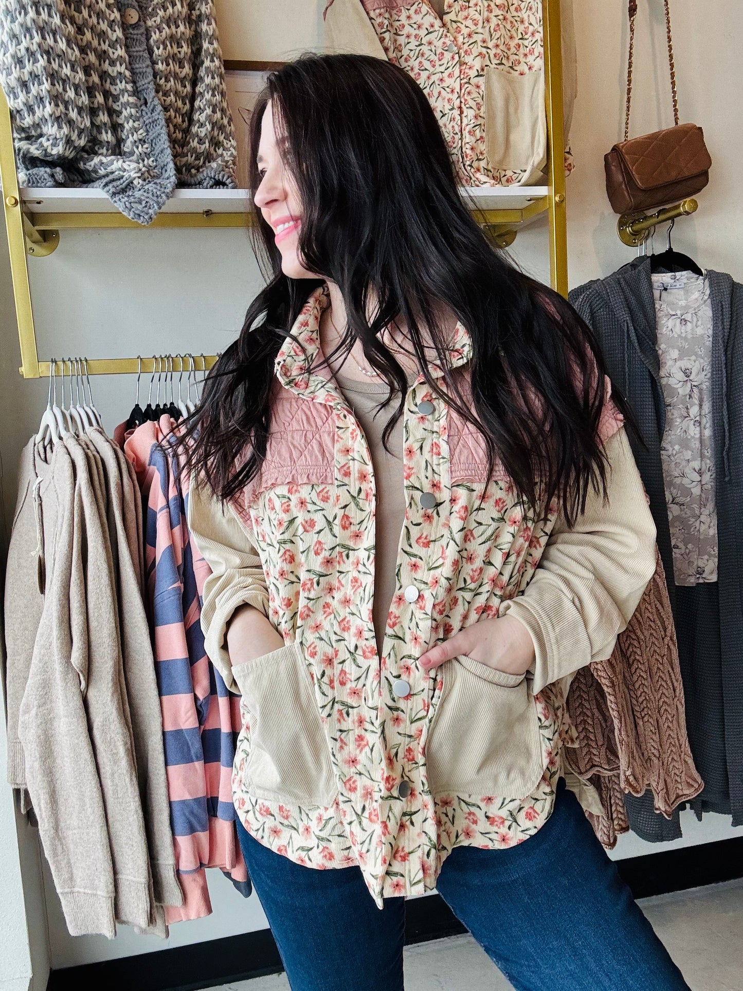 Blush Combo Mix Shacket