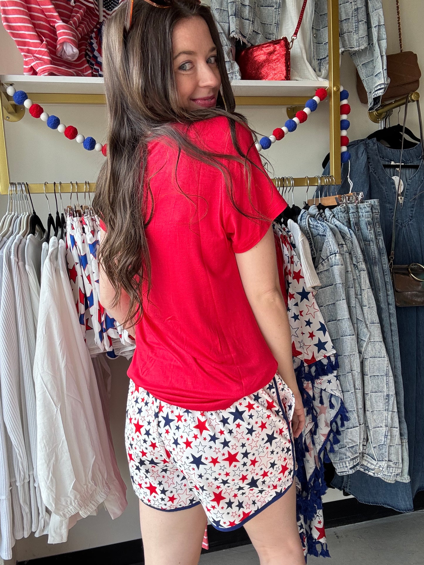 Red Everyday Basic Tee