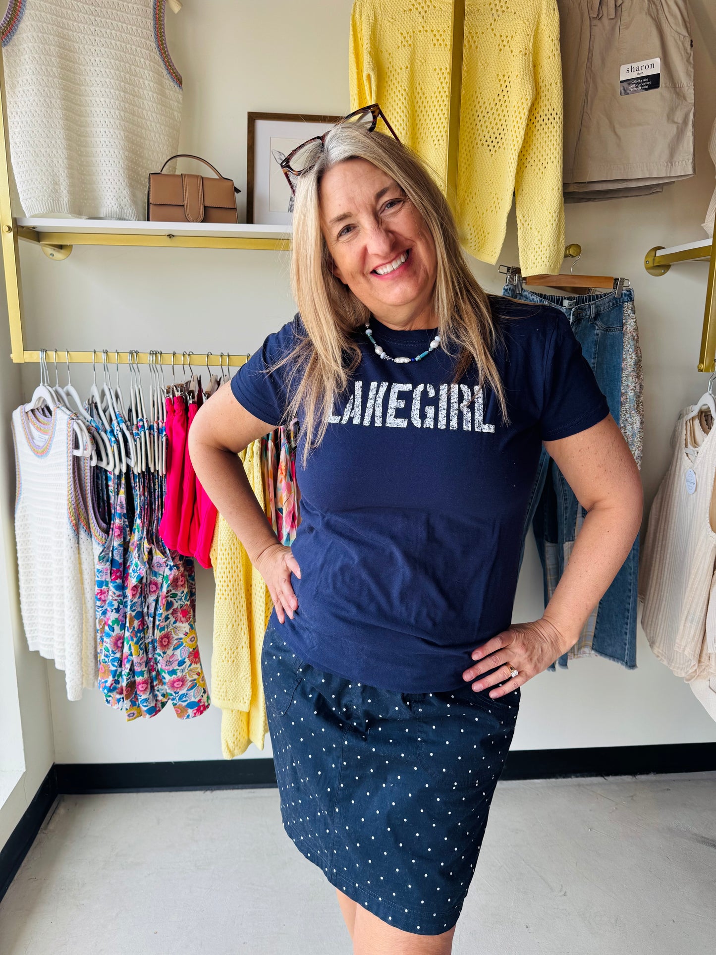 Navy Simply Lakegirl Tee