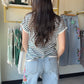 Lavender Multi Stripe Sweater