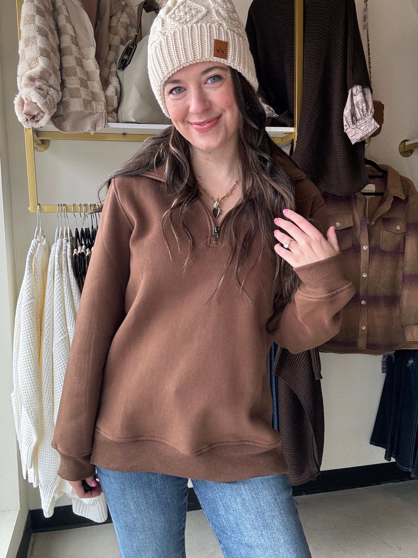 Brown Mckenna Pullover