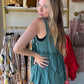 Evergreen Sleeveless Babydoll Tank