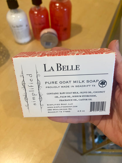 Simplified Soaps and Moisturizer- La Belle