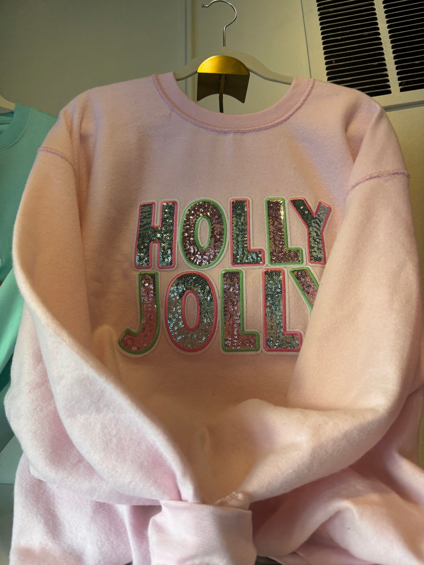 Holly Jolly Sequin Crewneck